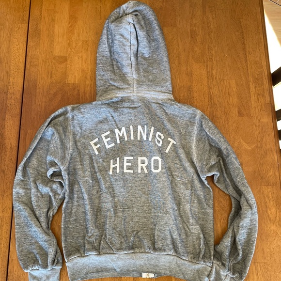New! Wildfox FEMINIST HERO Regan Zip Hoodie - Picture 2 of 5
